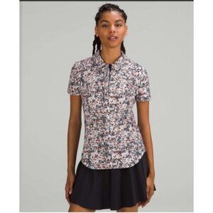 Lululemon Quick-Drying Short Sleeve Polo Shirt Size 8